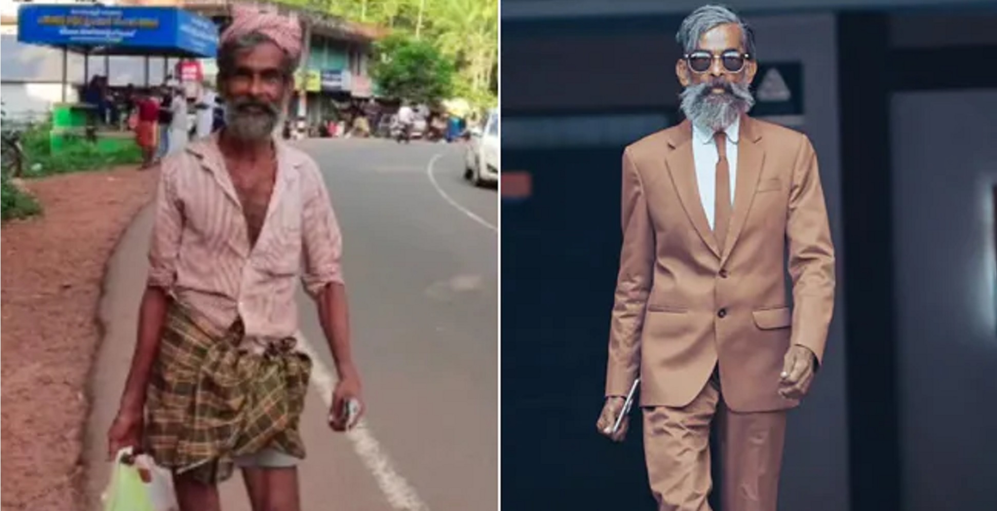 60-Year-Old Labourer From Kerala Turns Model – See Pics From His EPIC Transformation