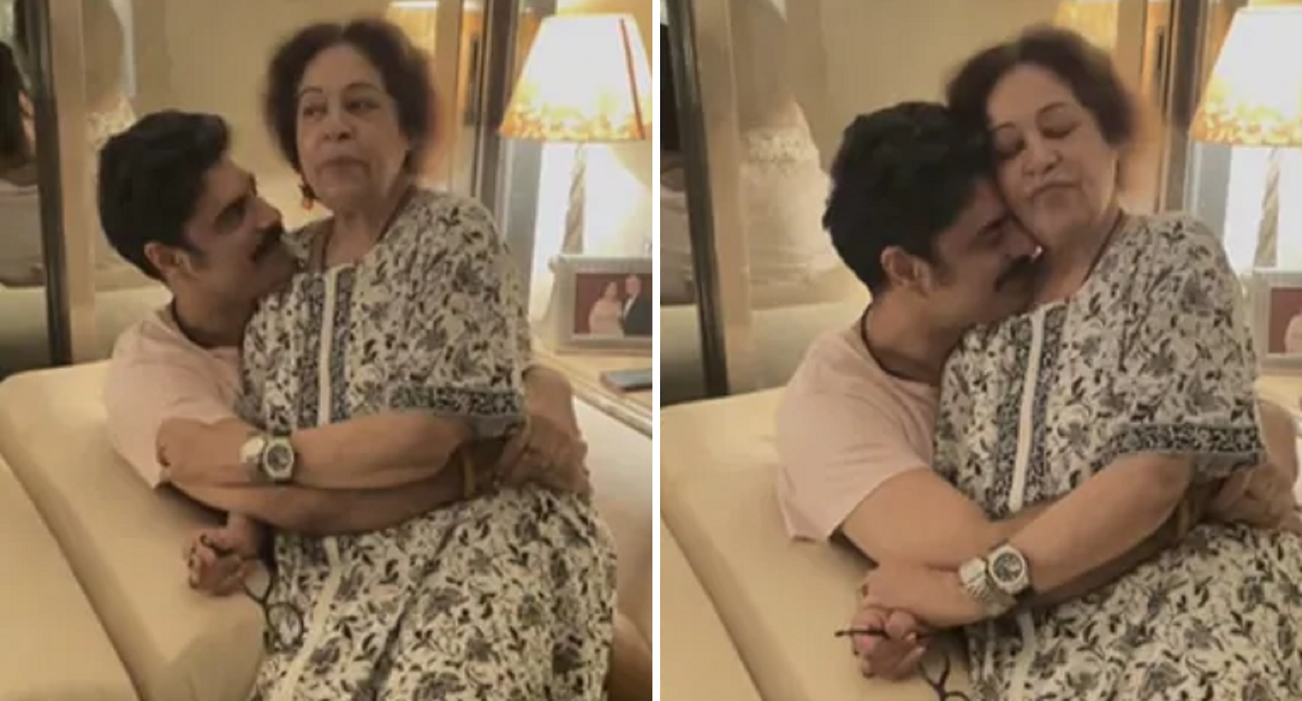 Cancer Survivor Kirron Kher Sits On Son Sikander Kher’s Lap In Adorable & Affectionate Video
