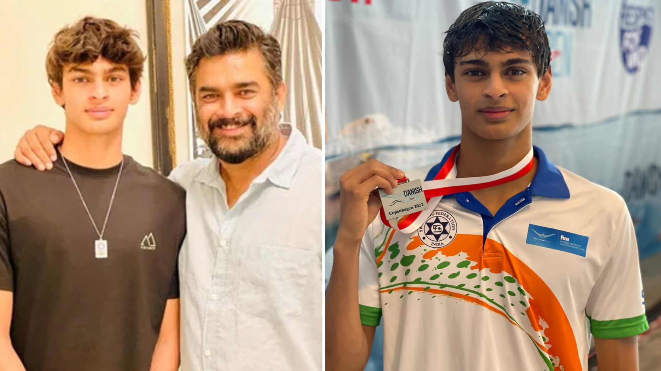 R Madhavan’s Son Vedaant Madhavan Wins Silver Medal At Danish Open Swimming Competition