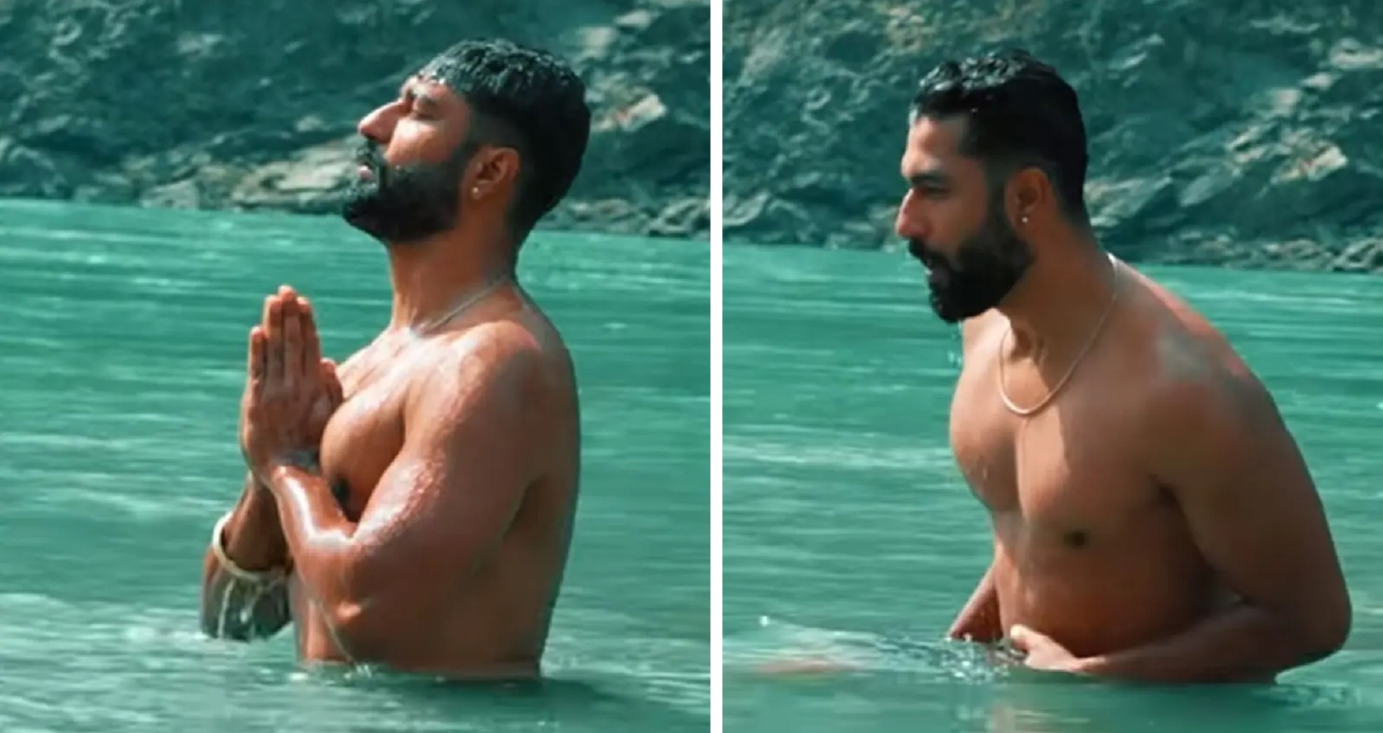 Vicky Kaushal In Spiritual Mode As He Takes A Dip In Ganga In Rishikesh [Video]