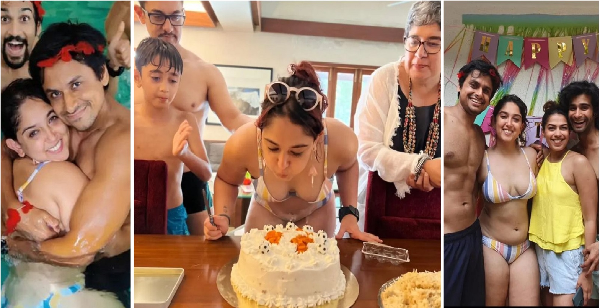 Aamir Khan’s Daughter Ira Khan Celebrates Poolside Birthday With Parents & Boyfriend Nupur Shikhare