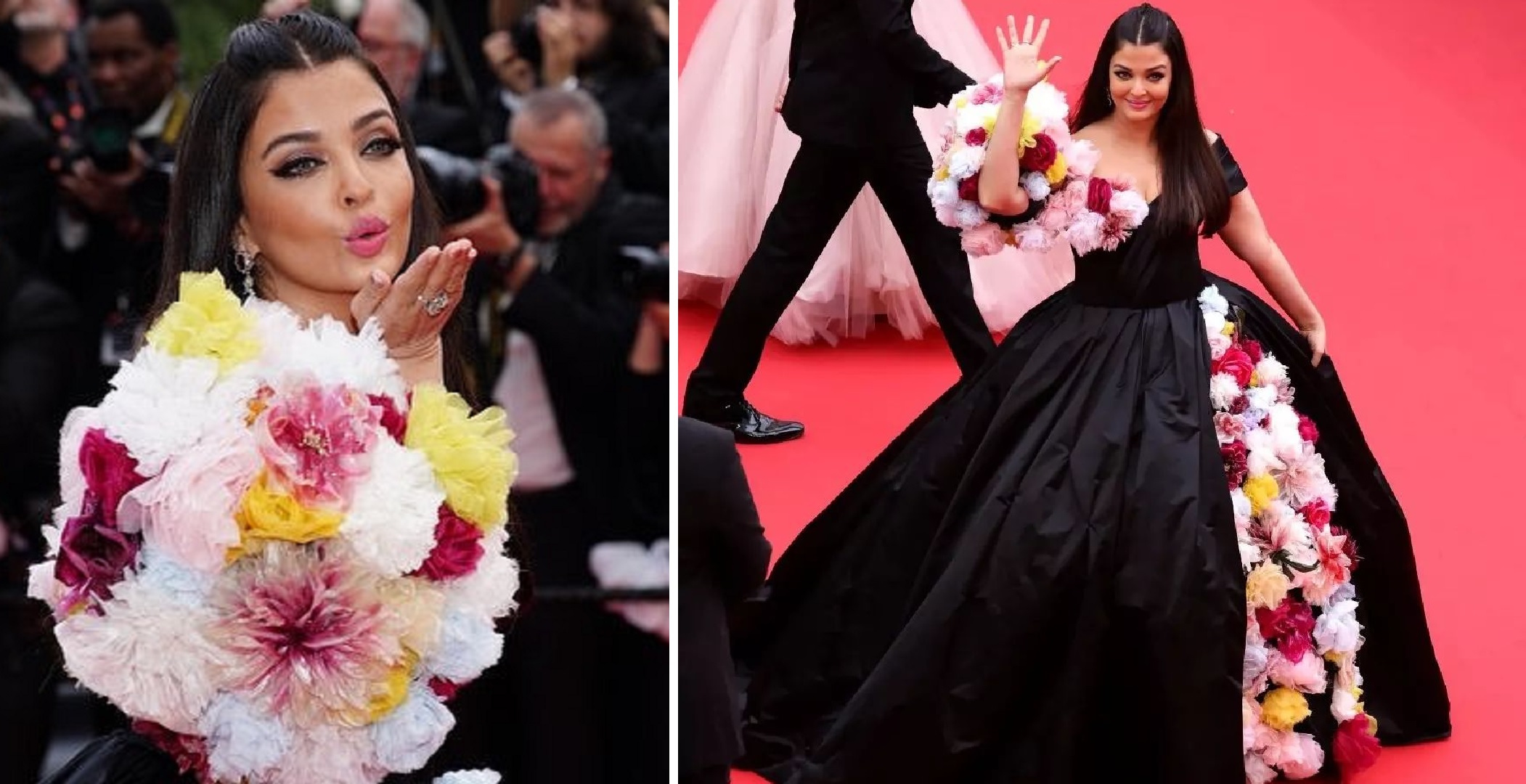 Aishwarya Rai Stuns In Her Floral Gown At Cannes – See Her Latest Look From The Red Carpet