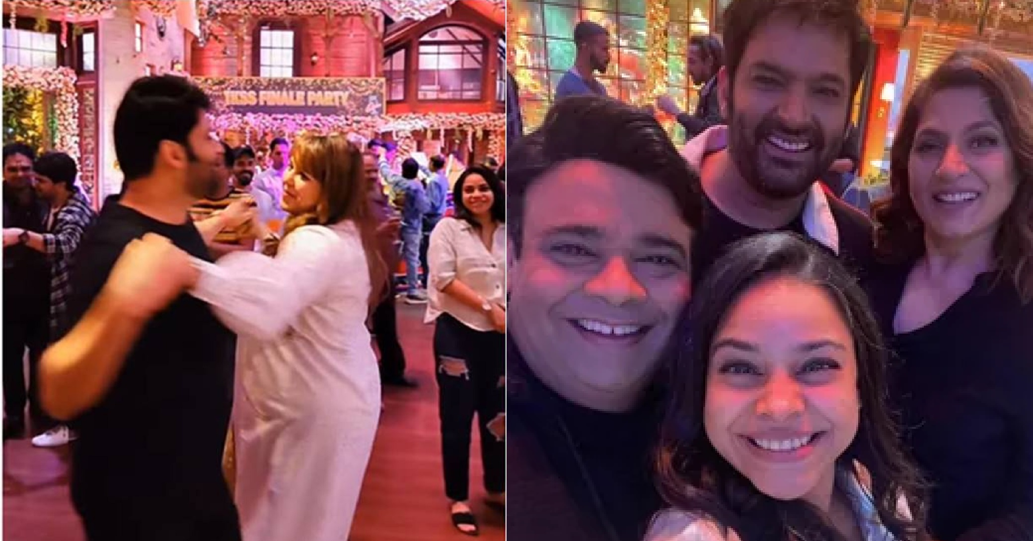Kapil Sharma Dances With Wife Gini Chatrath At The Wrap Up Party Of The Kapil Sharma Show