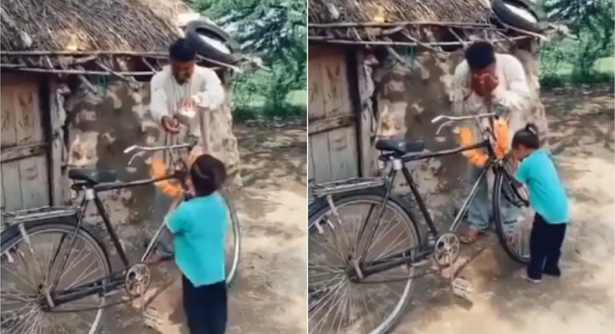 Viral: Young Boy Cannot Contain His Excitement As His Father Buys Second-Hand Bicycle, Watch His Adorable Reaction