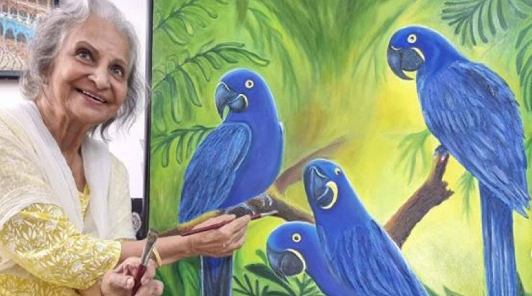 Veteran Actress Waheeda Rehman Shows Her Talent In Painting, Priya Dutt Shares Her Picture