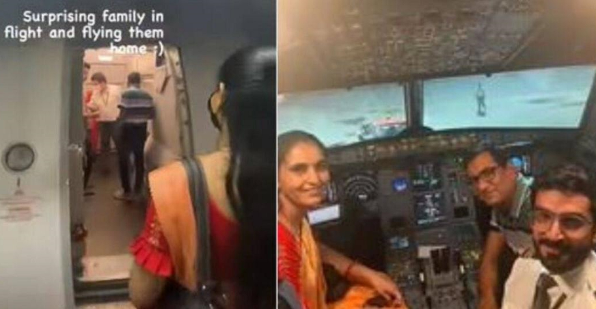 Heartwarming: Son Surprises Parents In Viral Video, Reveals Himself As The Pilot Of Their Flight