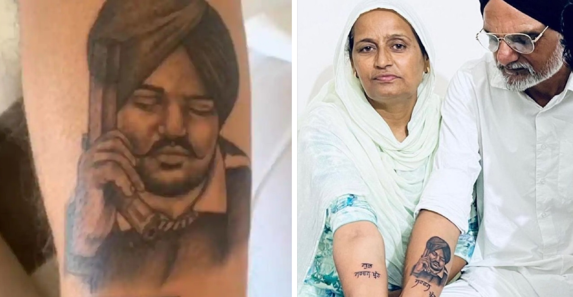 Sidhu Moosewala’s Parents Get His Tattoos On Their Arms In His Memory – See Photos And Videos
