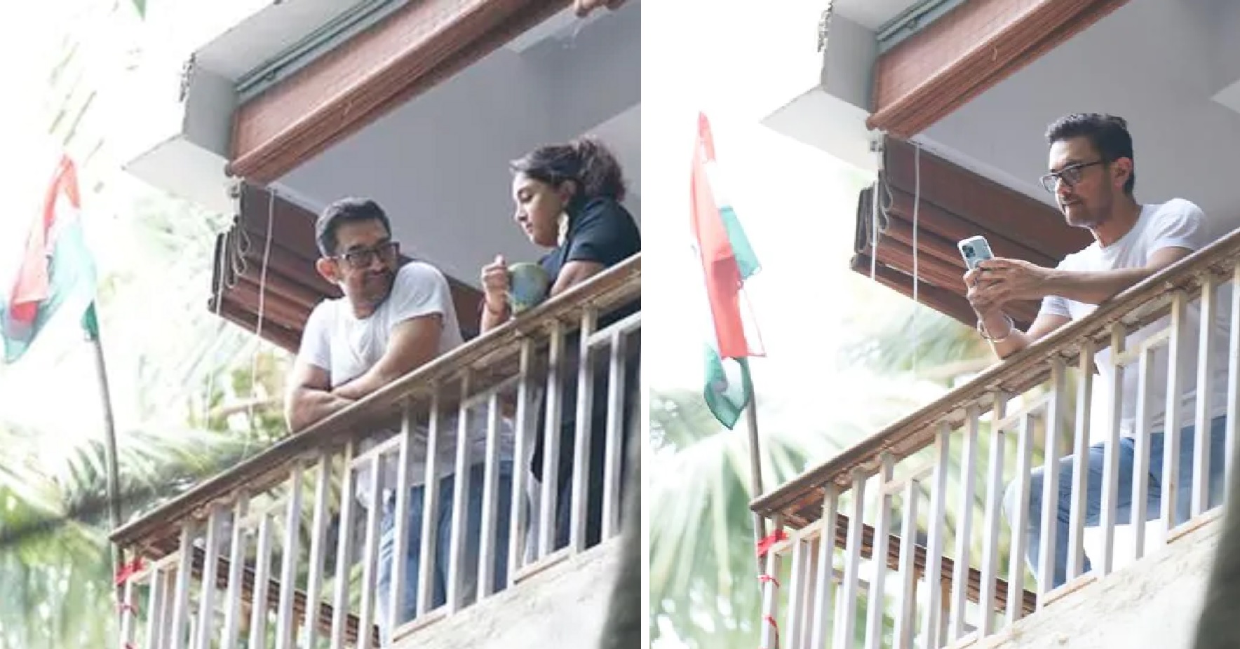 Aamir Khan Joins ‘Har Ghar Tiranga’ Campaign, Displays Tricolour At His House