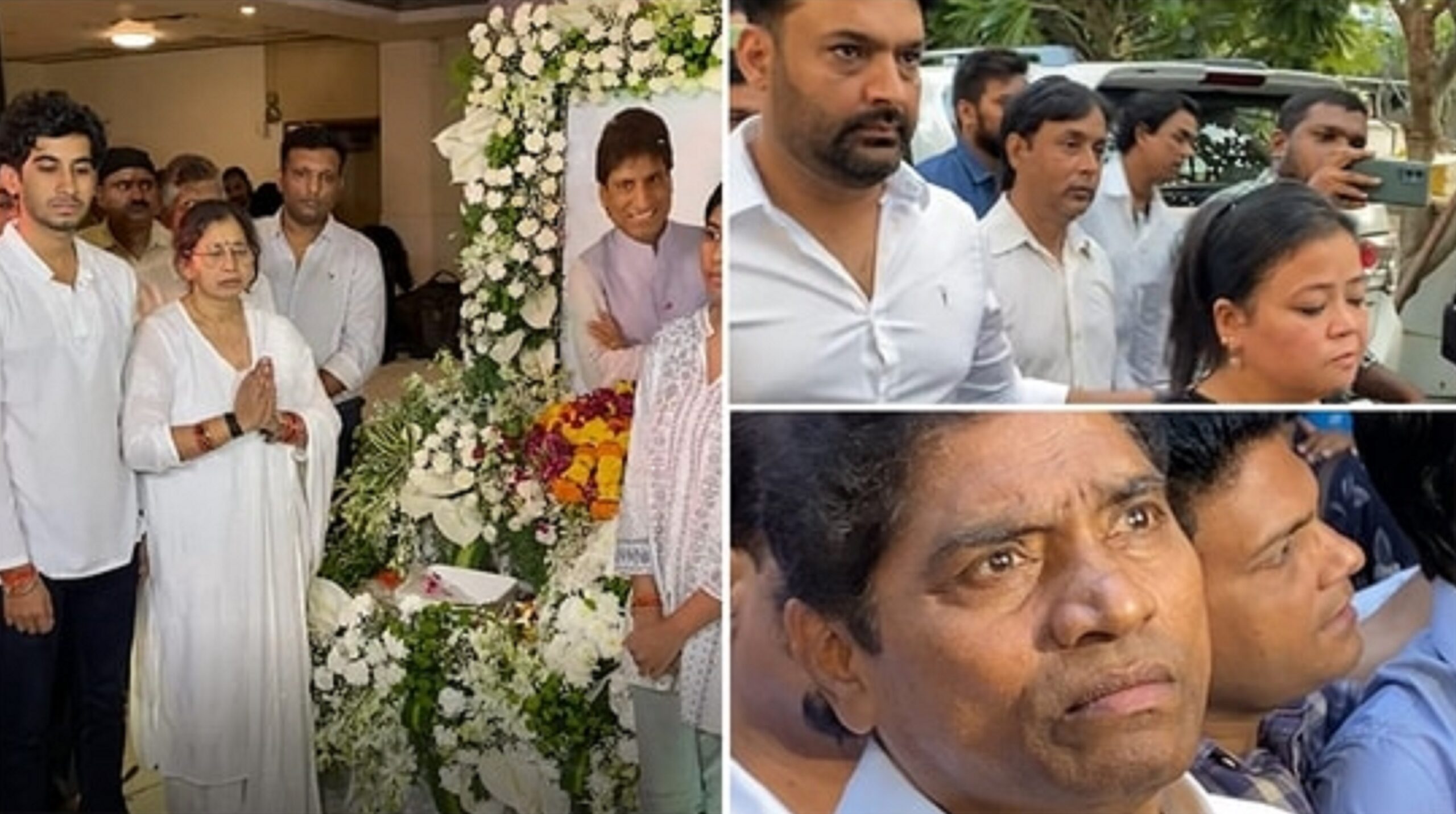 From Johnny Lever to Kapil Sharma, celebs get emotional at Raju Srivastava’s prayer meet