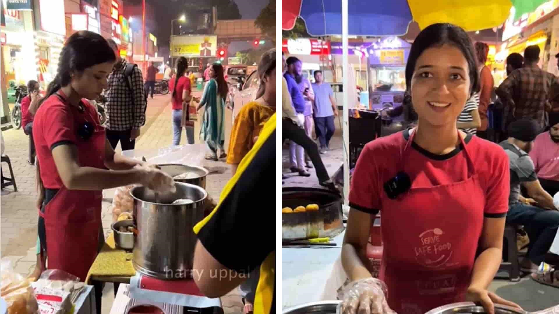 Inspirational: This Girl From Punjab Runs Food Stall And Sells Pani Puri To Support Her Education