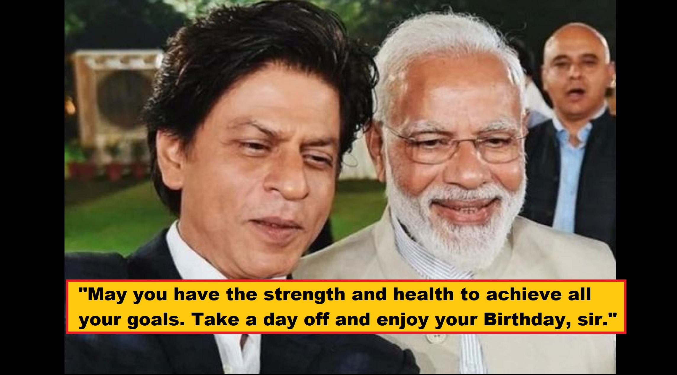 Shah Rukh Khan Wishes PM Modi On His B’day: “Your dedication for the welfare of our country and its people is highly appreciated”