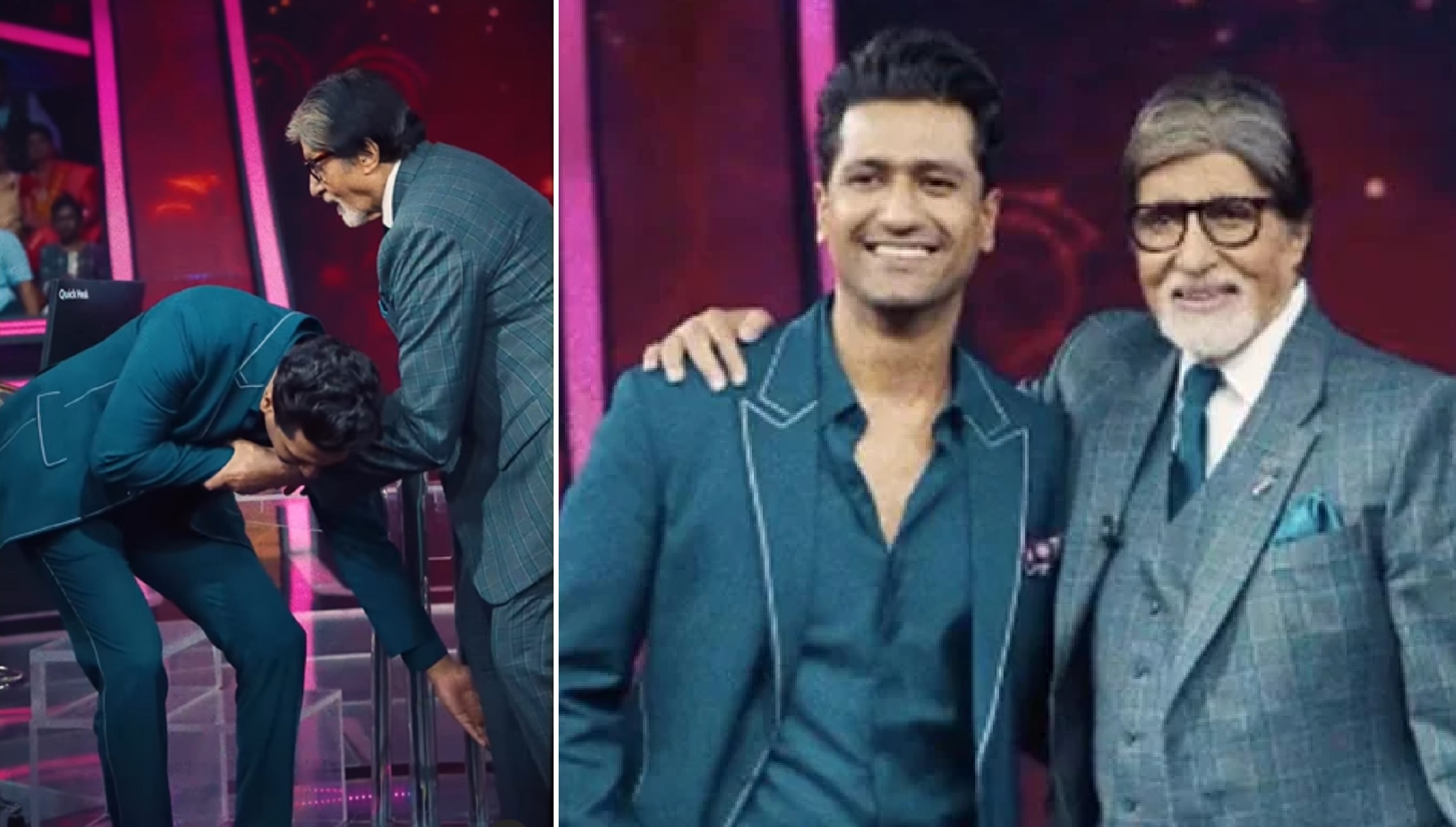 Vicky Kaushal Touches Amitabh Bachchan’s Feet On KBC, “Finally got a chance…with the legend”