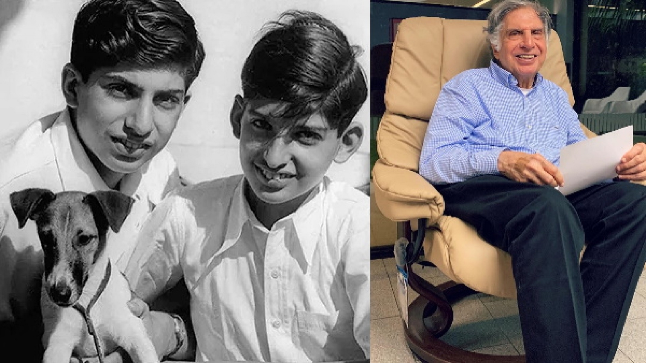 “Those were happy days” Ratan Tata shares a rare old picture of him with brother Jimmy