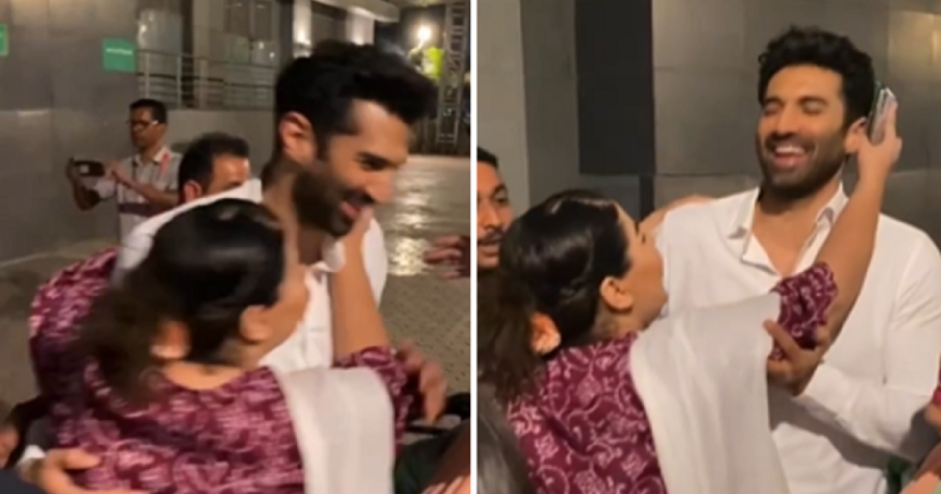 Watch : Fan Tries To Forcibly Kiss Actor Aditya Roy Kapur, Internet Calls It ‘Harassment’