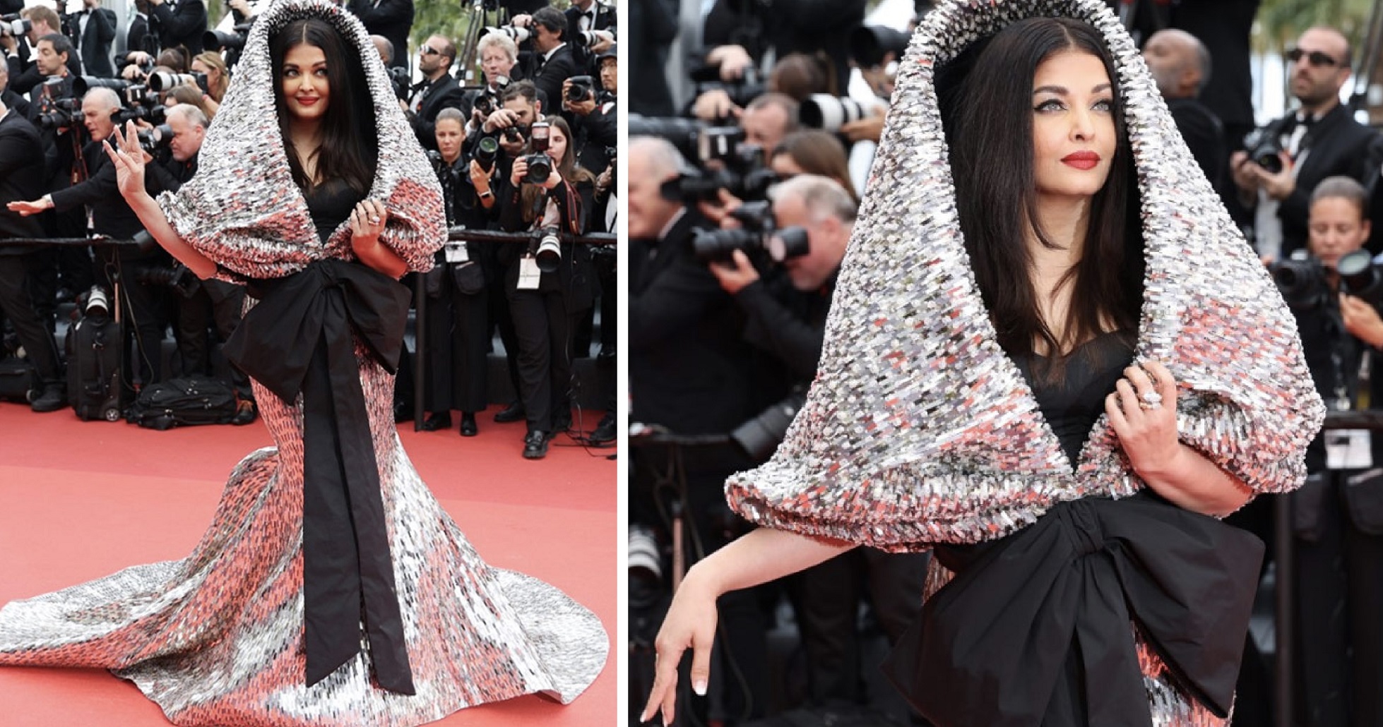 Queen of Cannes: Aishwarya Rai Arrives At 2023 Cannes Wearing A Larger-Than-Life Silver-Black Gown