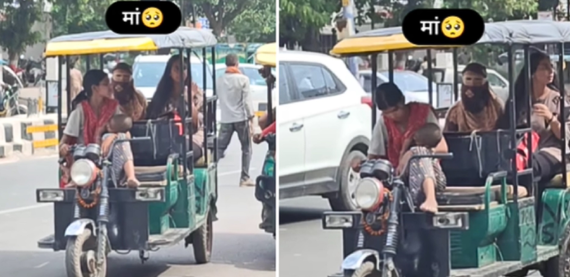 Woman Drives E-Rickshaw While Carrying A Toddler, Viral Video Inspires Internet